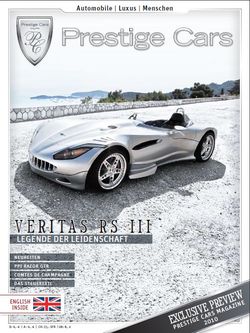 Cover Online Preview4 in PRESTIGE CARS – Exclusive Preview 2010 – jetzt lesen